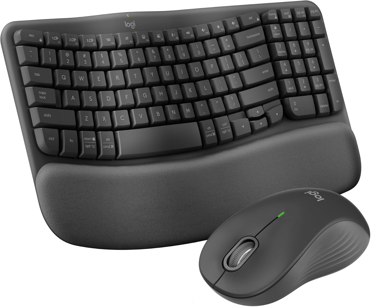 Ergonomic keyboard and mouse